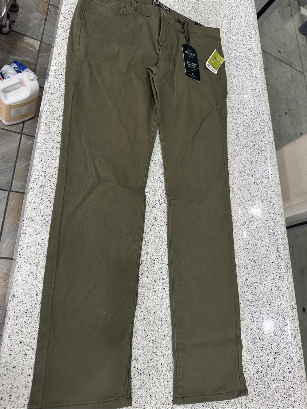 Wax Jean Olive Green Chinos – Straight-Leg women Pants
